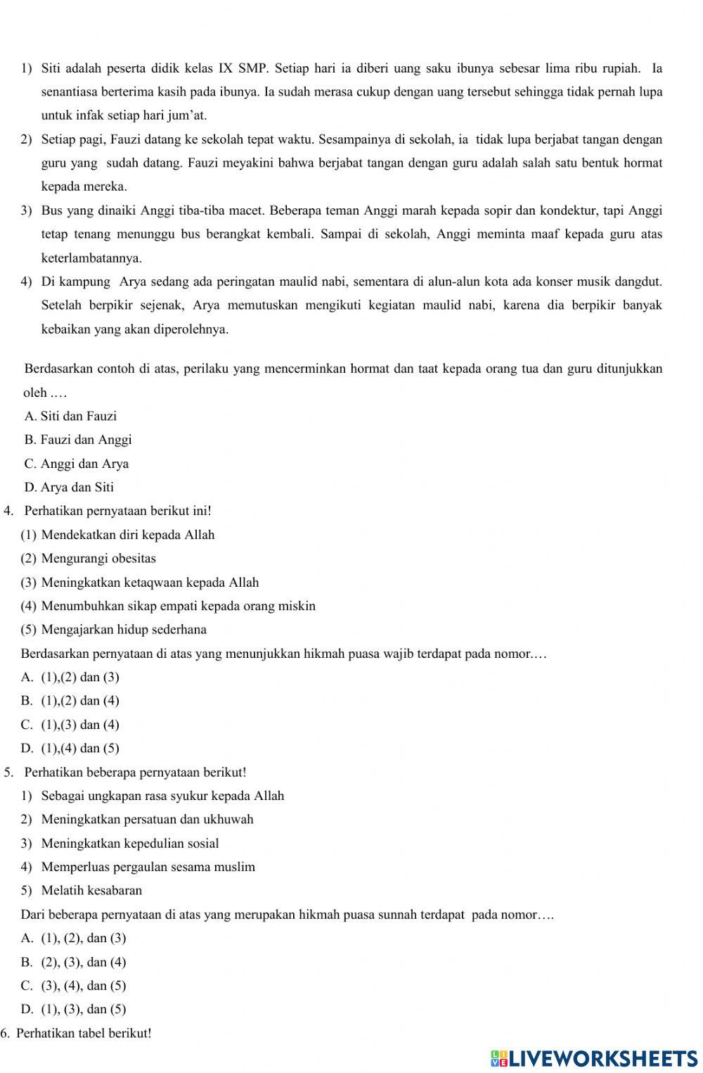 Pts pai kelas 8 genap