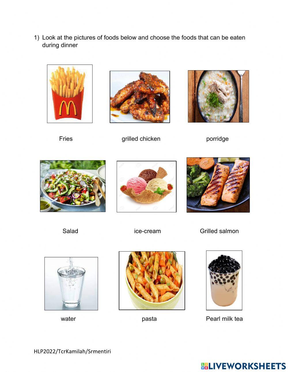 Healthy dinner Healthy dinner