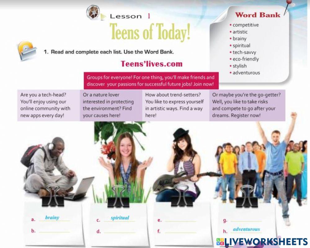Lesson 1 Exercise 1 Worksheet Live Worksheets Lesson 1 Exercise 1 Worksheet Live Worksheets