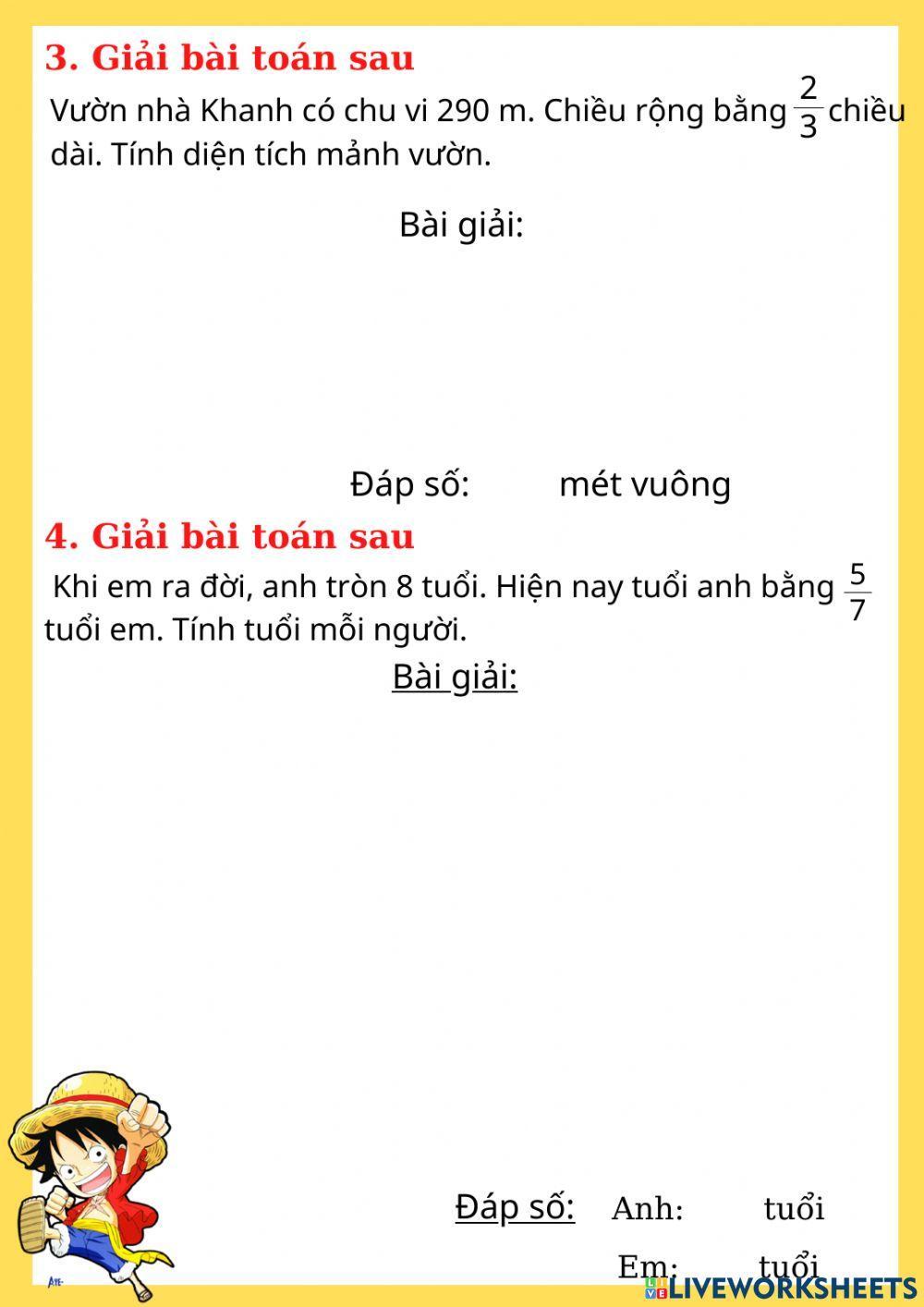 On tap toan 4 - de so 1