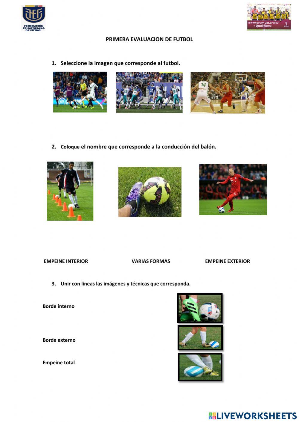 Futbol interactive exercise for TERCER | Live Worksheets