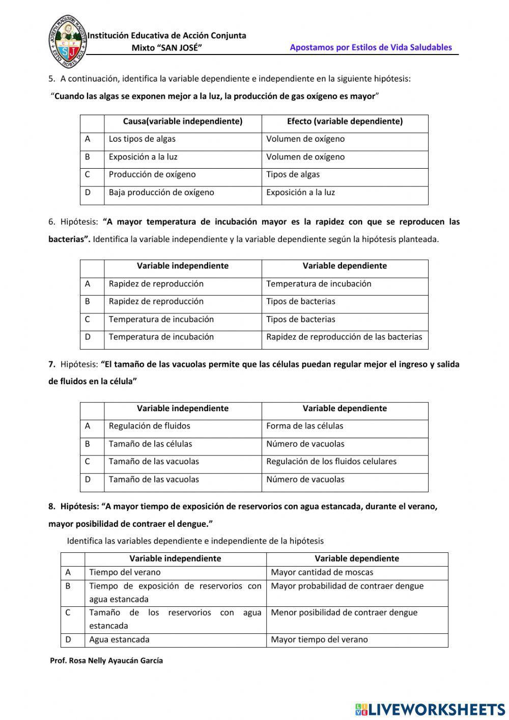 Variables de Investigación
