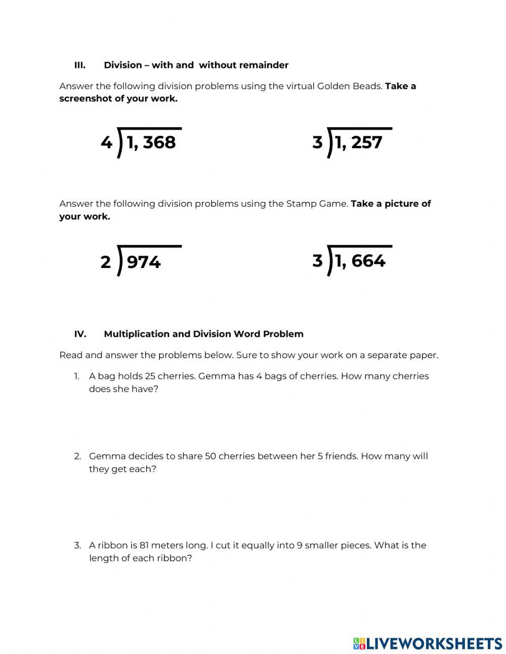 Math LE3 Reviewer