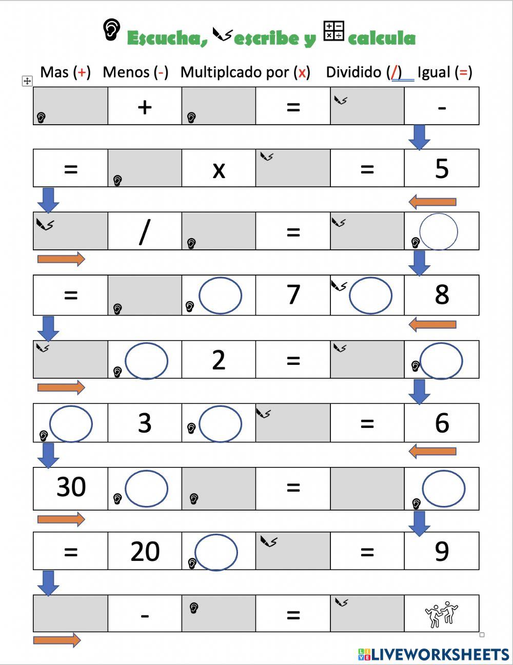Los números - operaciones