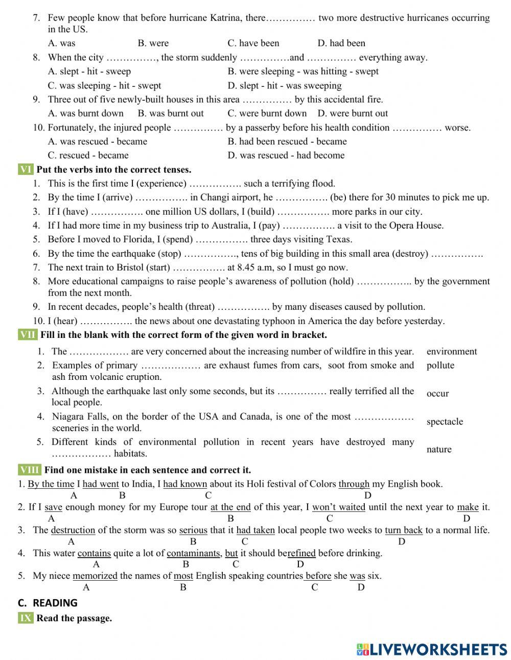 Advanced revision unit 7,8,9