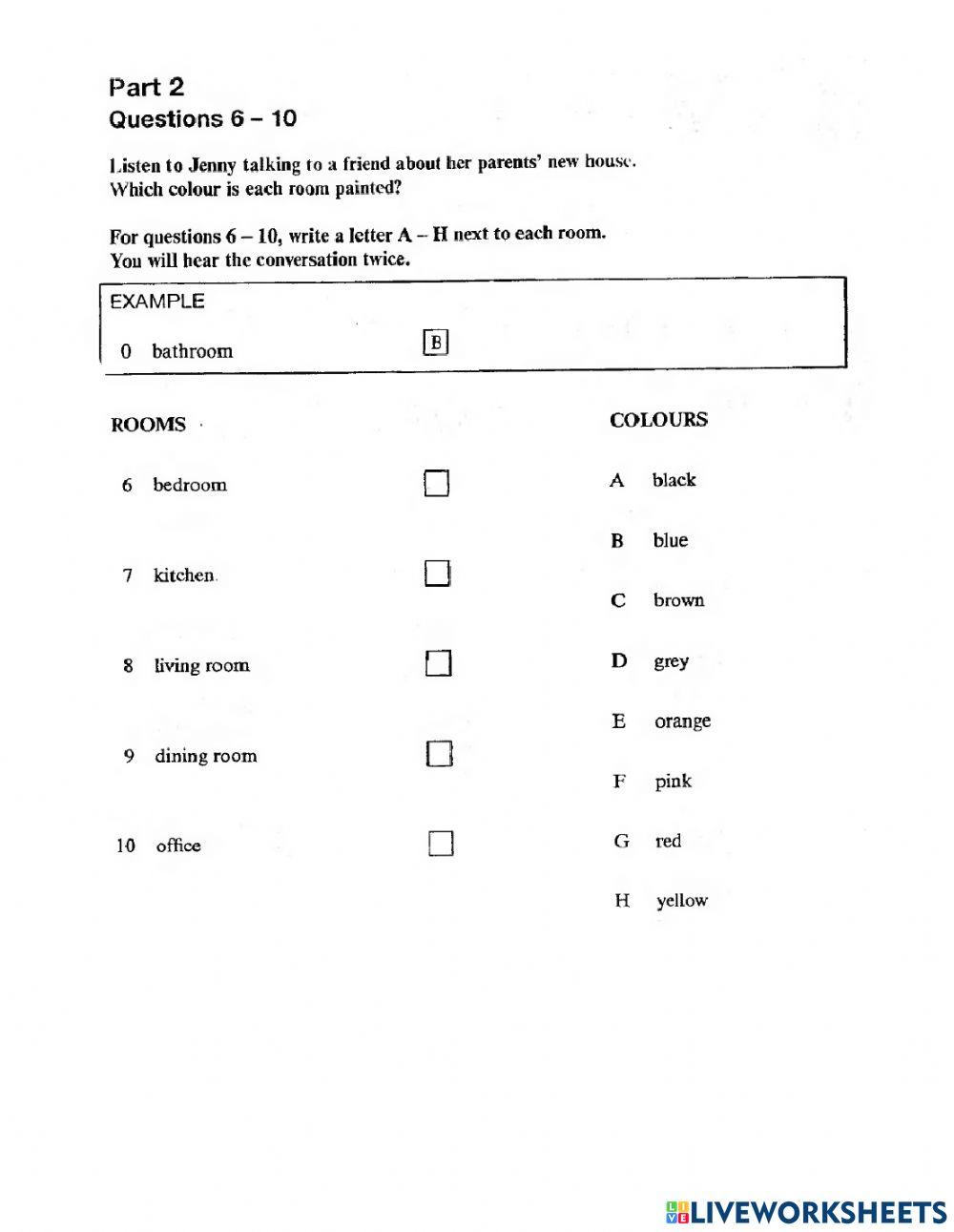 Progress Test 3 Listening