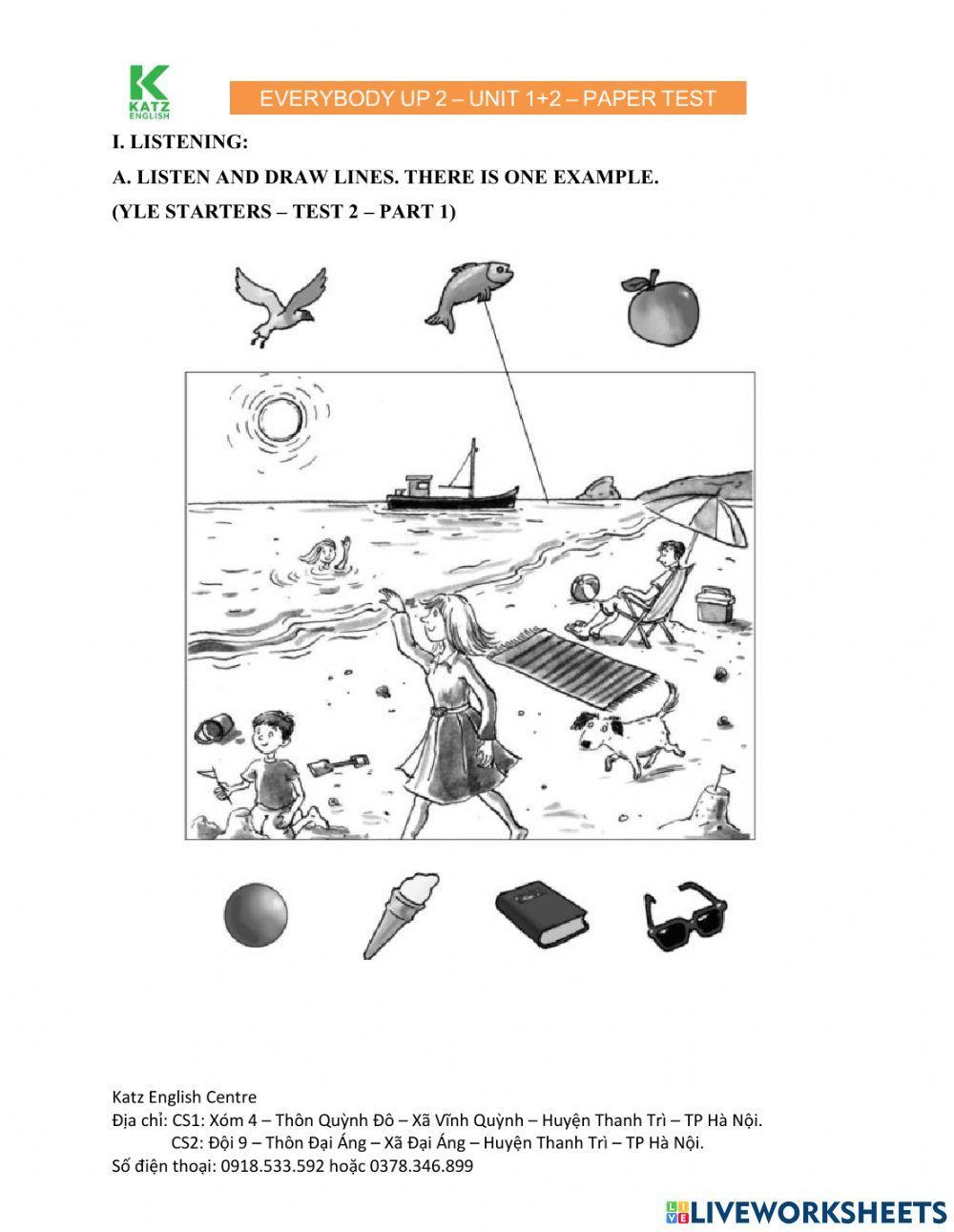 Everybody Up 2 Test Unit 1 + 2