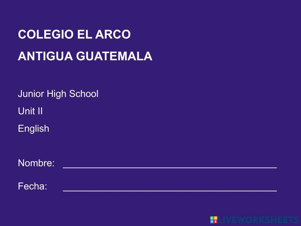 English Zone - unit 1