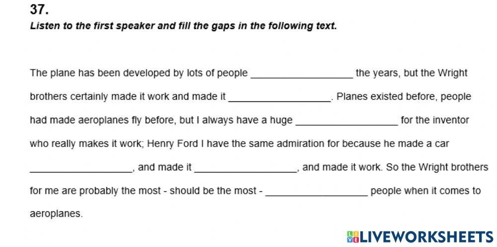 IELTS Listening Practice Exercise 37