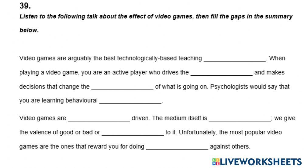 IELTS Listening Practice Exercise 39