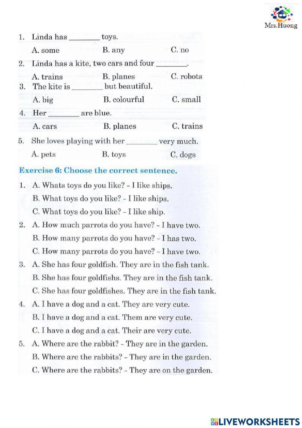 Unit 17: What toys do you like?