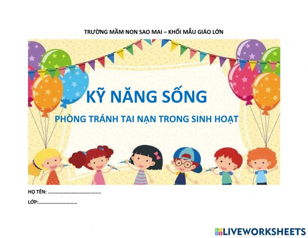 Kỹ năng an toàn trong sinh hoạt