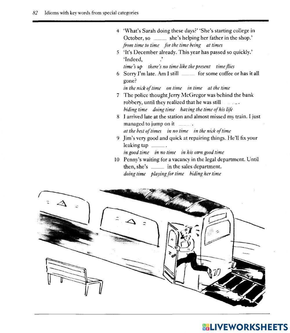 Exercises on Idioms - Time