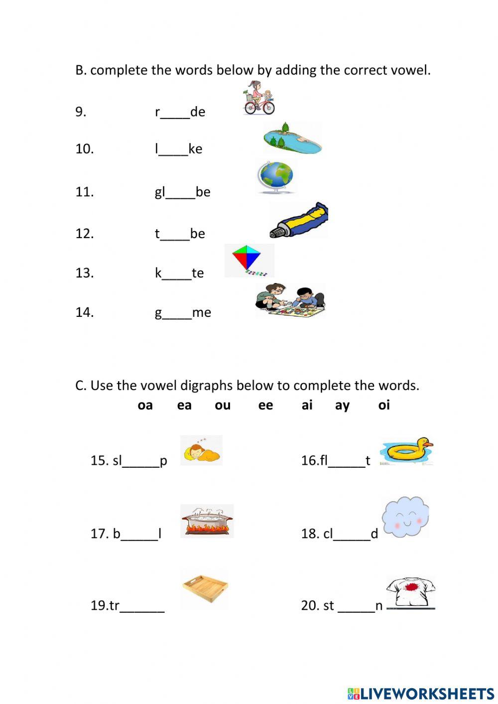Phonics and Spelling Test