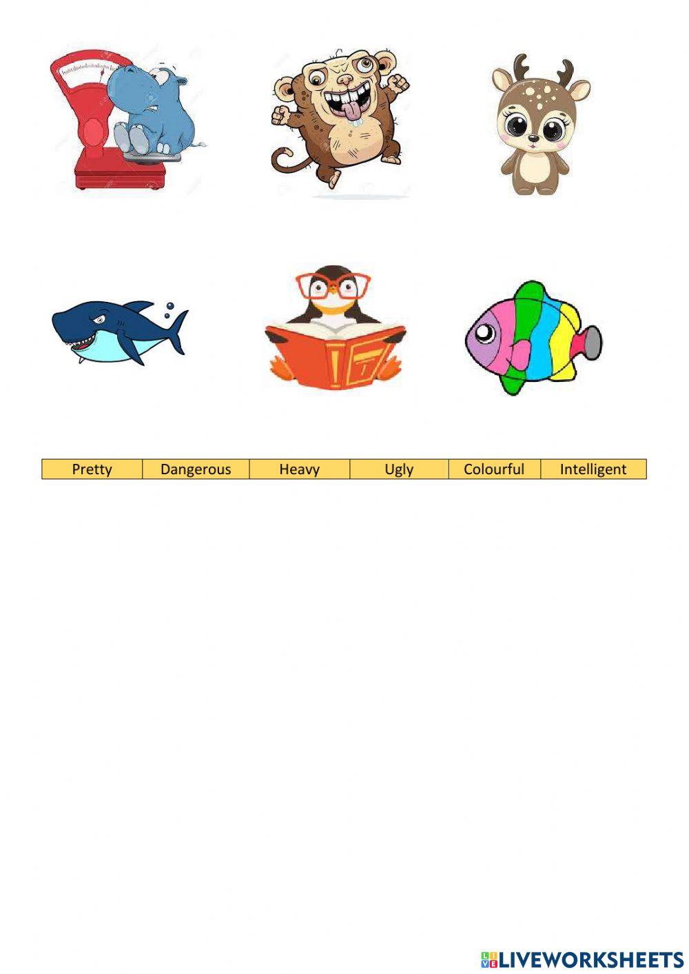 Animal live in the sea