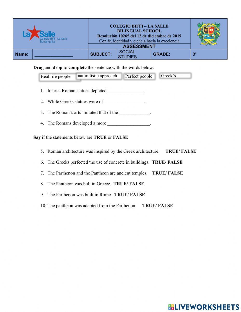 Ancient Greece and Rome Comparison
