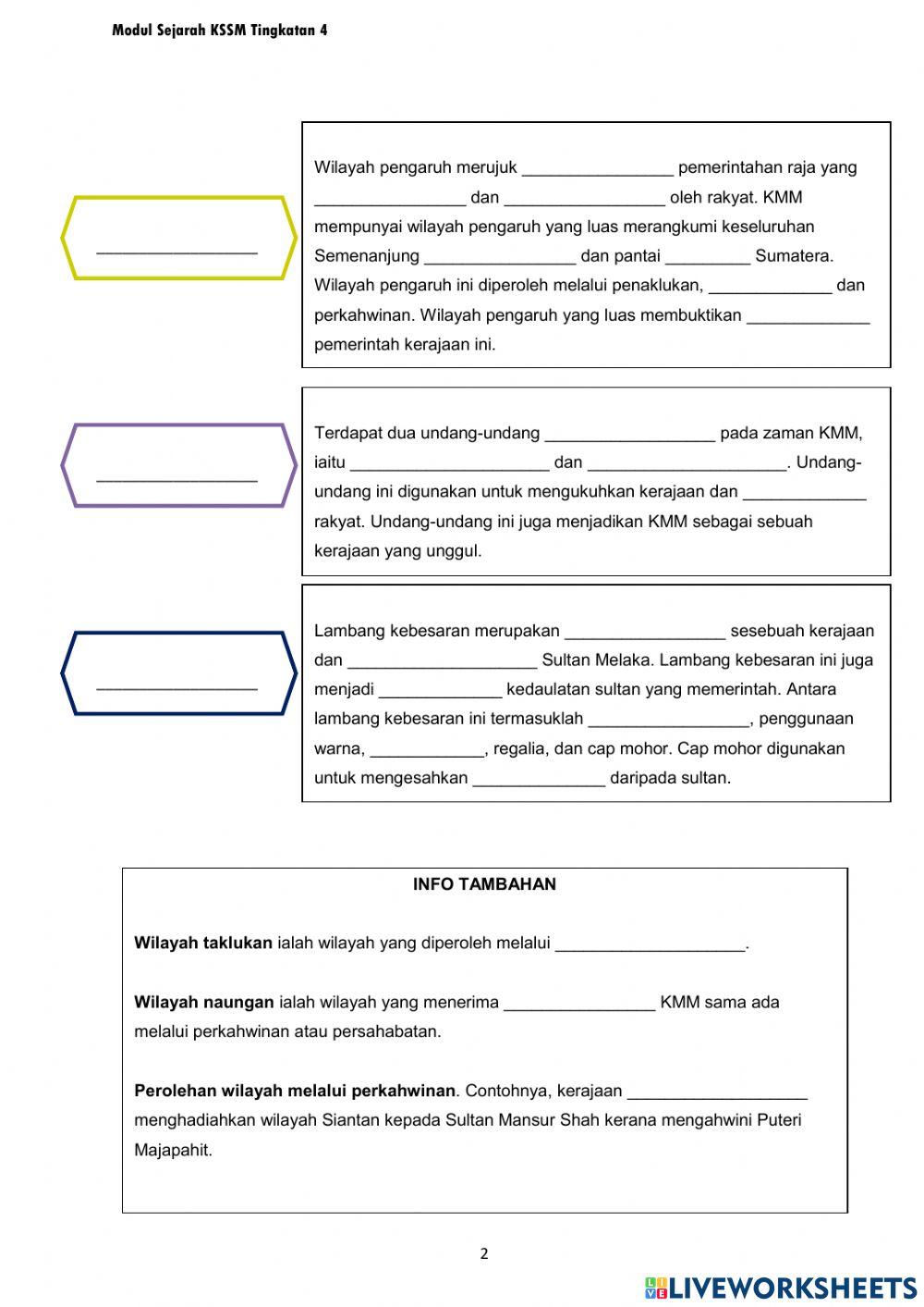 Sejarah Tingkatan 4 Topik 1.2 Sejarah Tingkatan 4 Topik 1.2