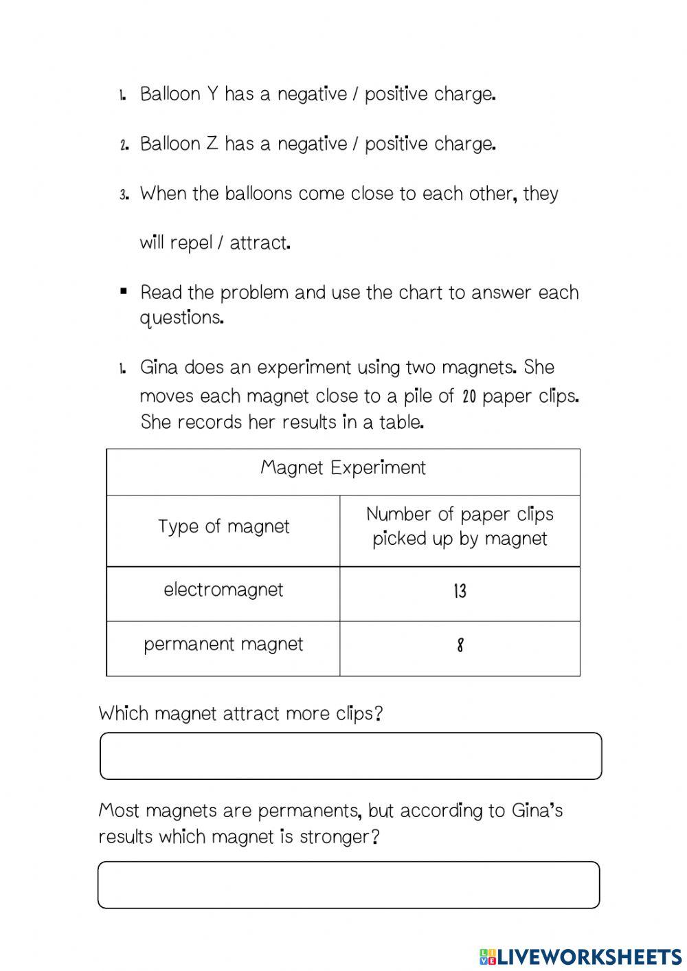 Science Evaluation 3rd Bimester