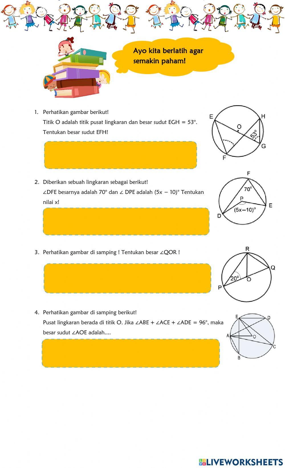 Sudut Pusat dan Sudut Keliling