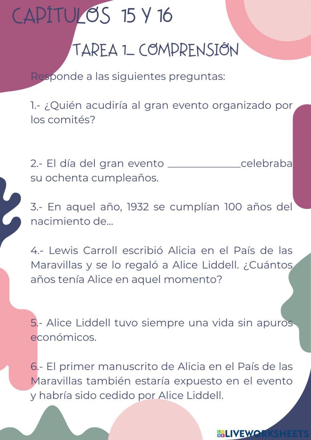 Prohibido capítulos 15 y 16- Tarea 1