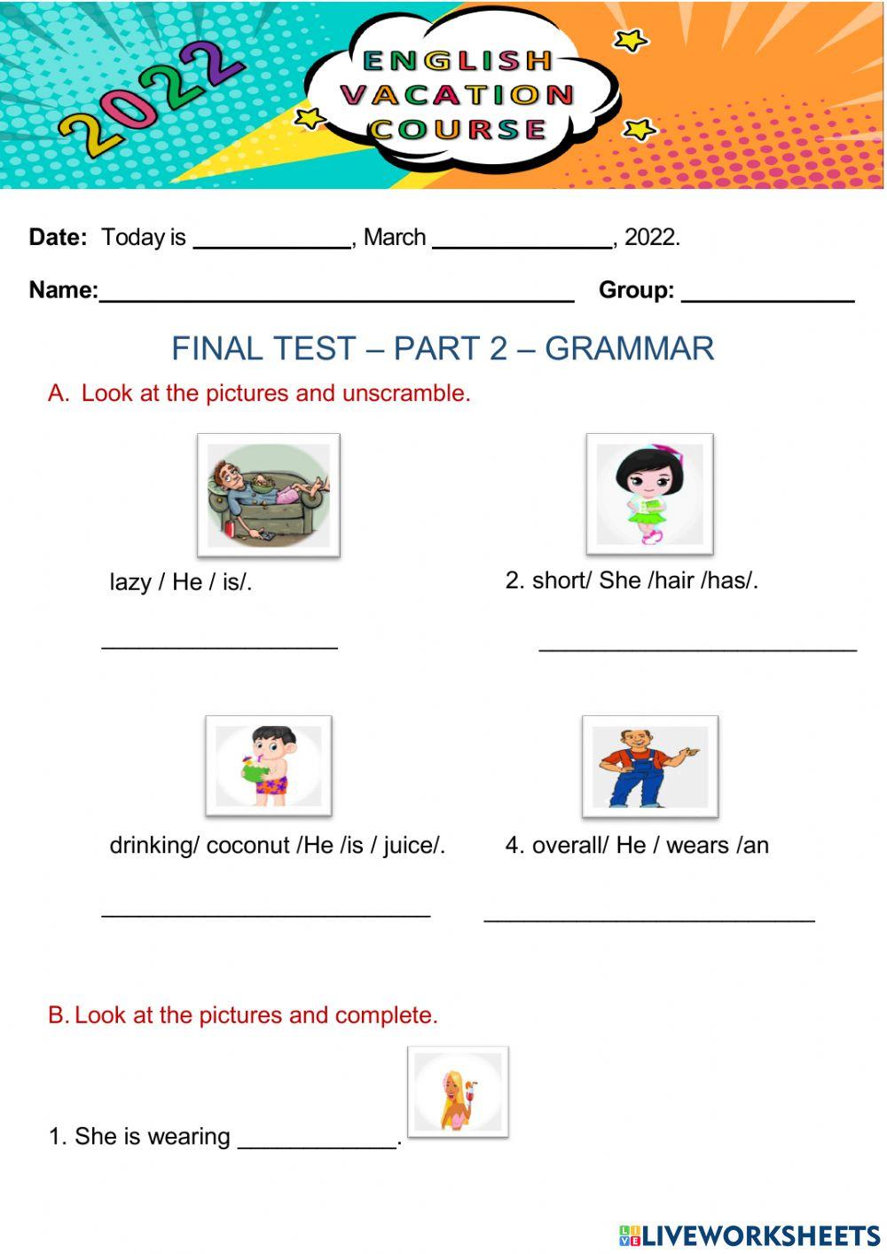 Test grammar