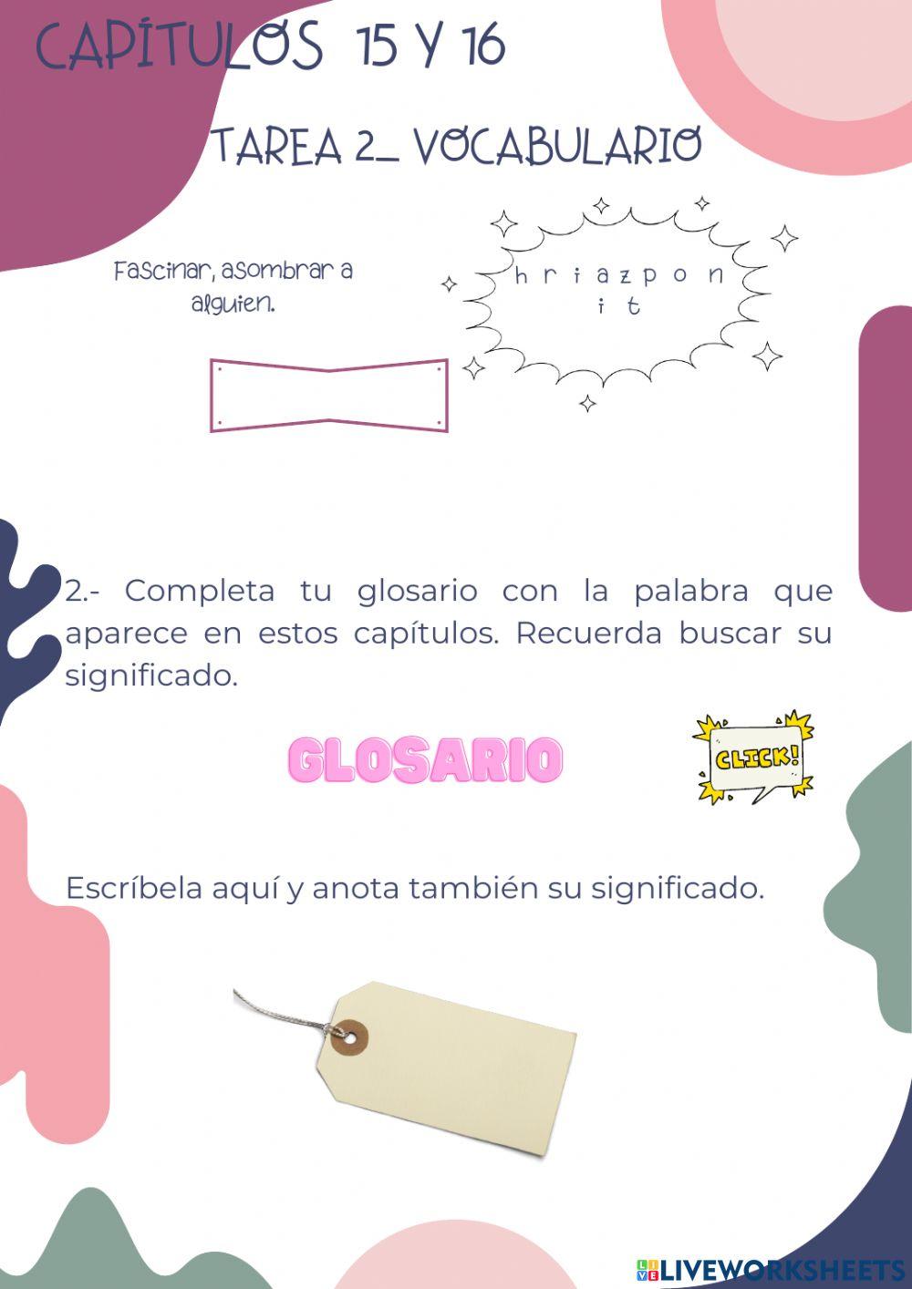 Prohibido capítulos 15 y 16- Tarea 2