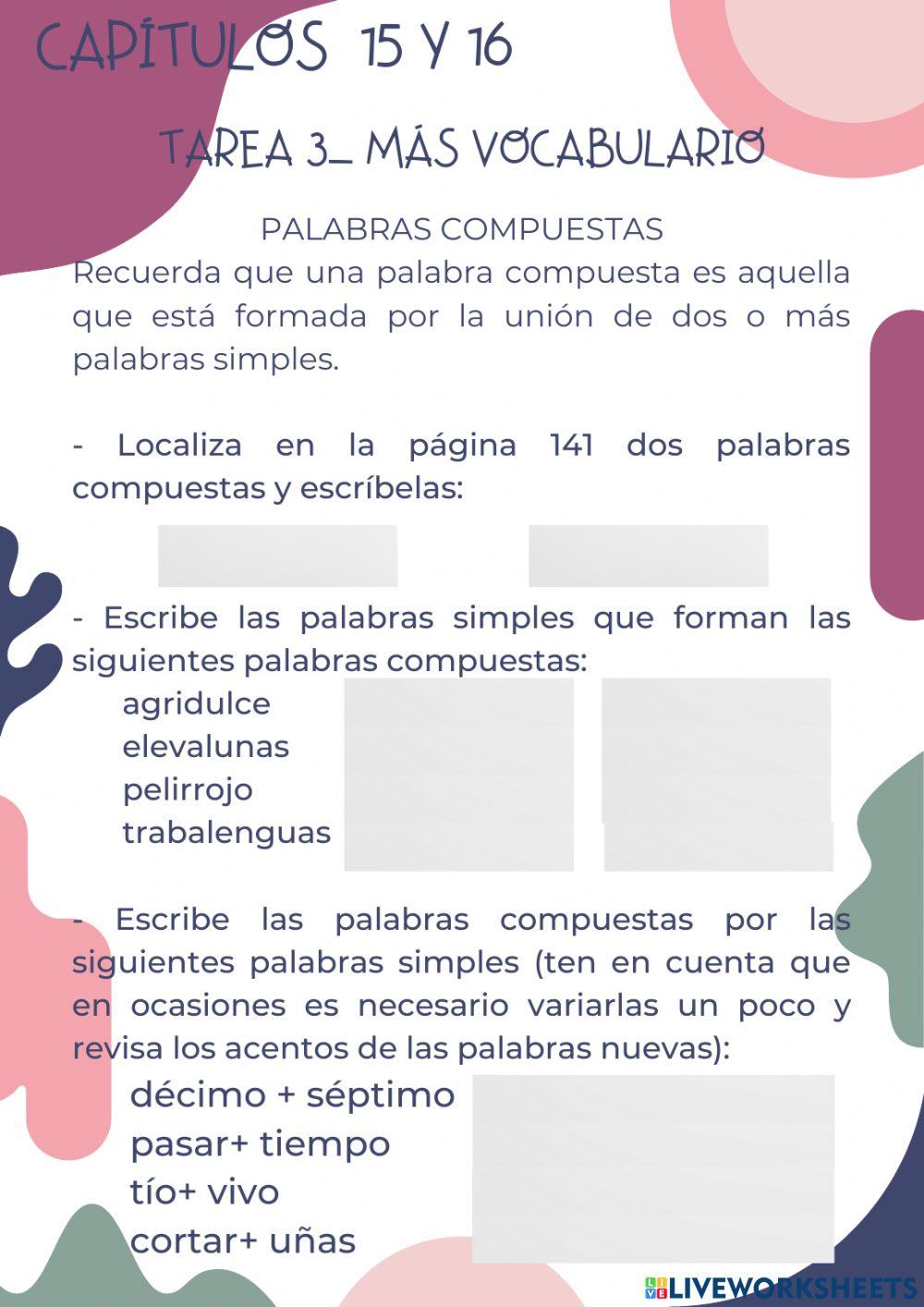 Prohibido capítulos 15 y 16- Tarea 3