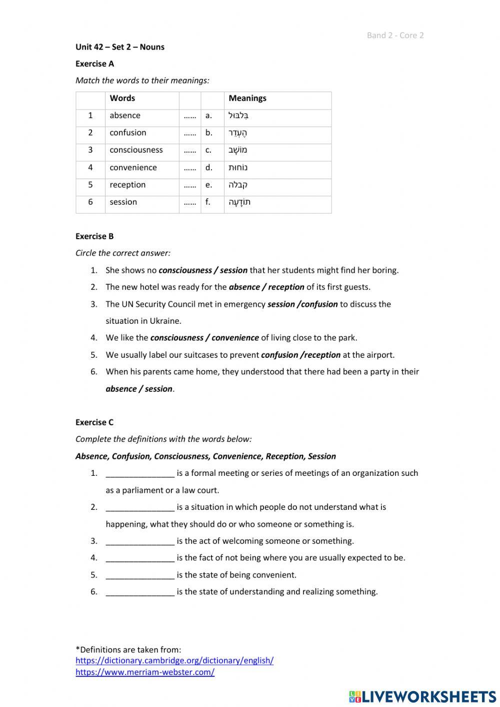 Band 2 (Core 2) - Unit 42 - Set 2