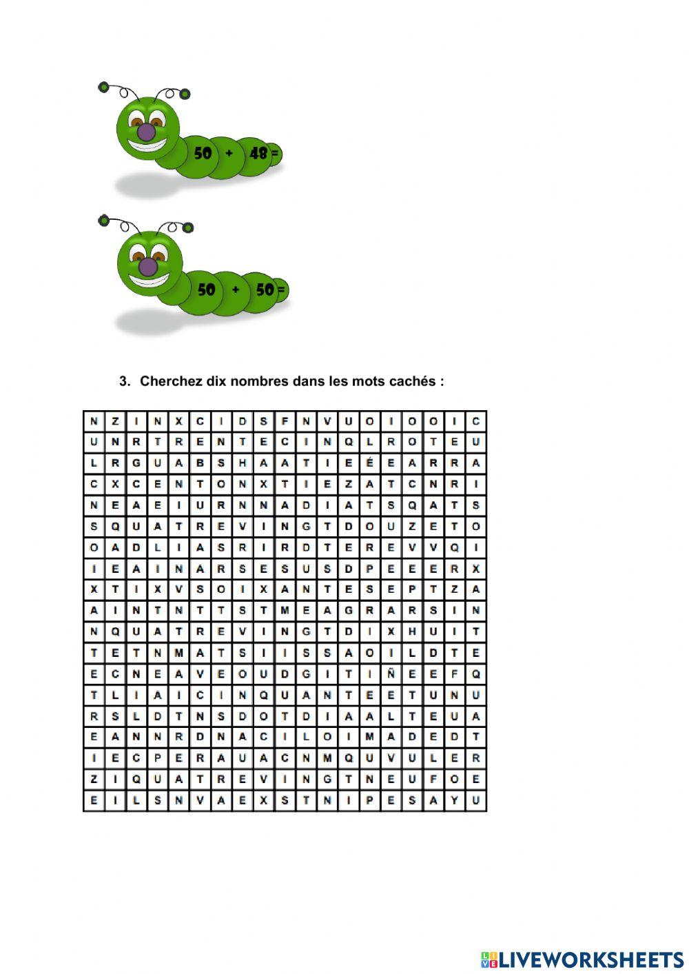 Les nombres en français (1-100)