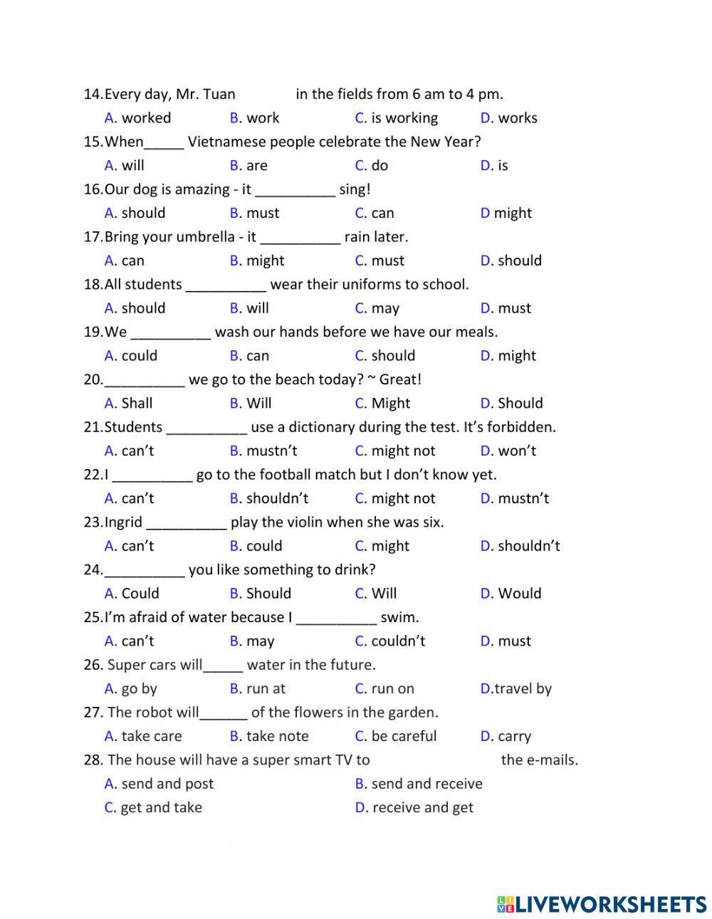 E6 UNIT 1O- OUR HOUSES IN THE FUTURE - bt unit CĐ