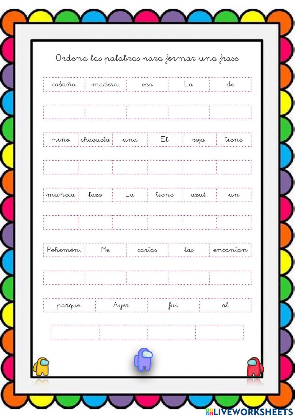 Formación de frases