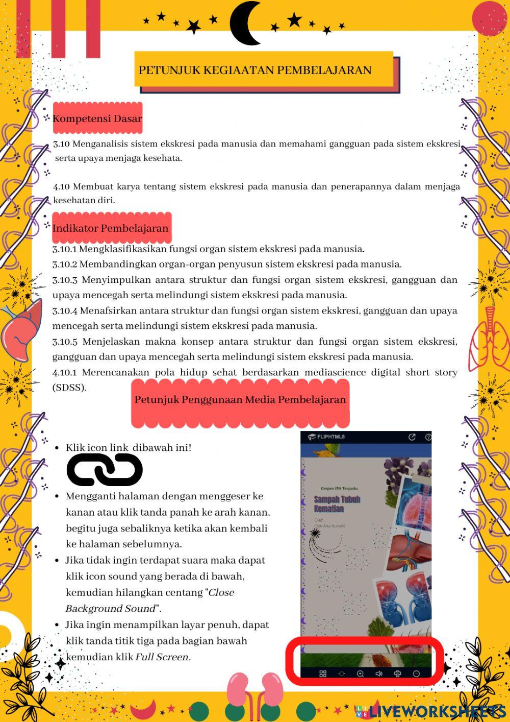 Science digital short story (sdss) terintegrasi etnosains