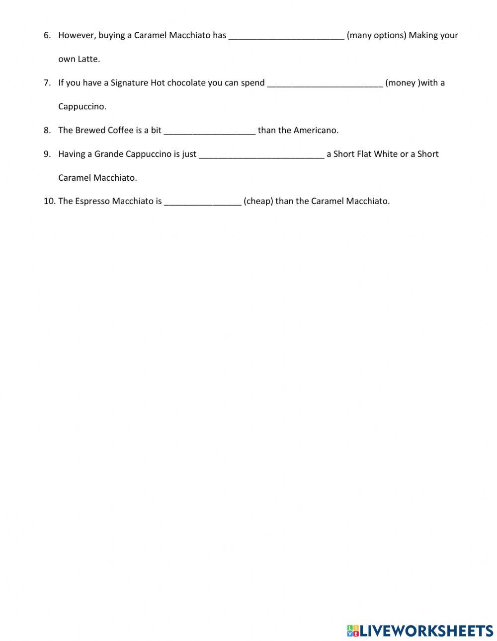 Comparative structures