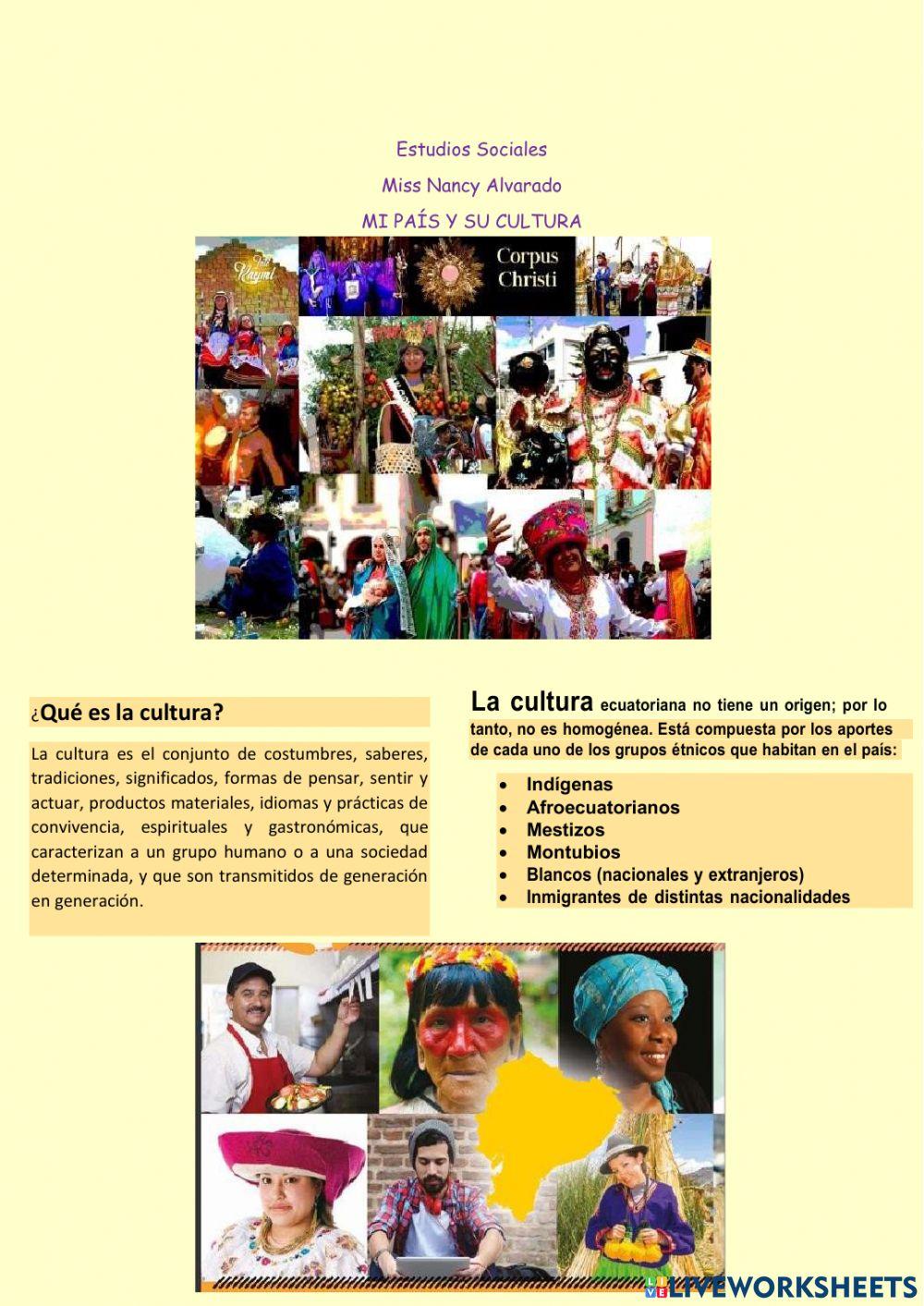 Mi país y su cultura