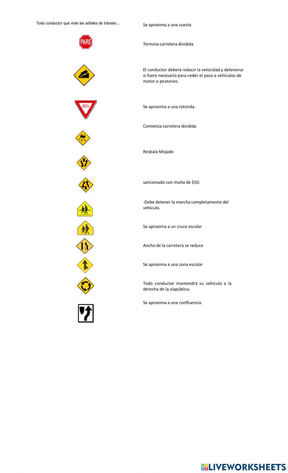 Señales de Tránsito