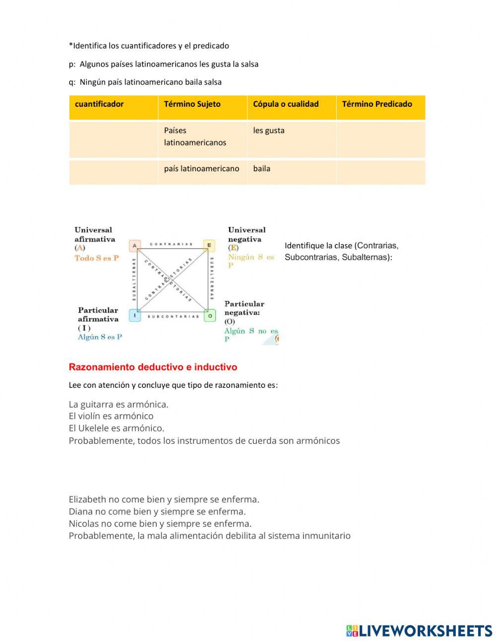 Cuantificadores y Proposiciones