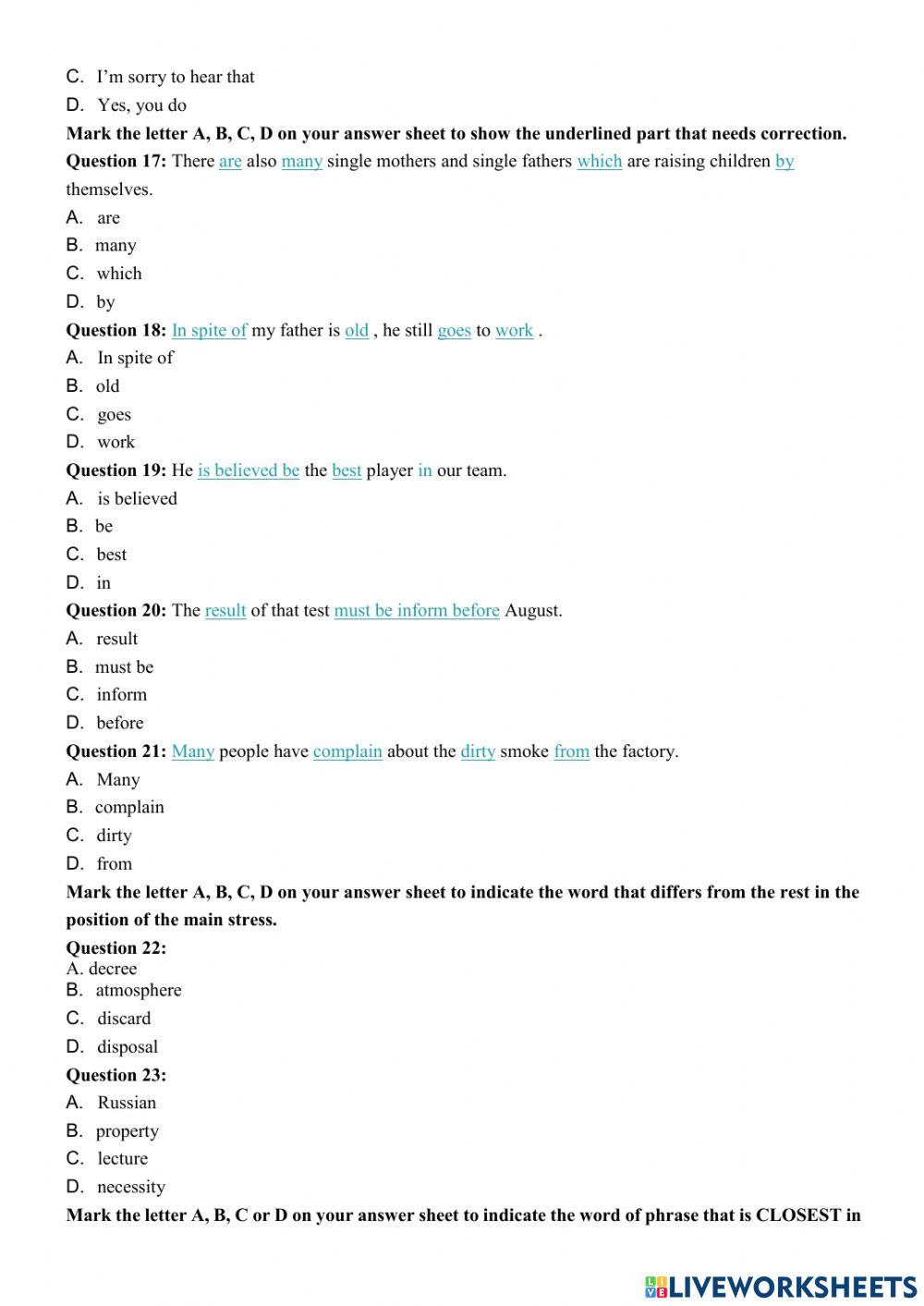 5 đề ôn giữa kỳ 2 - 12d1