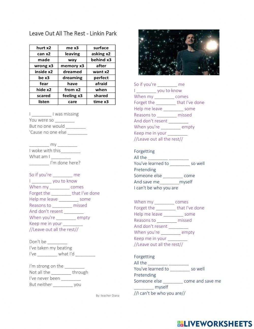 Leave Out All The Rest - Linkin Park