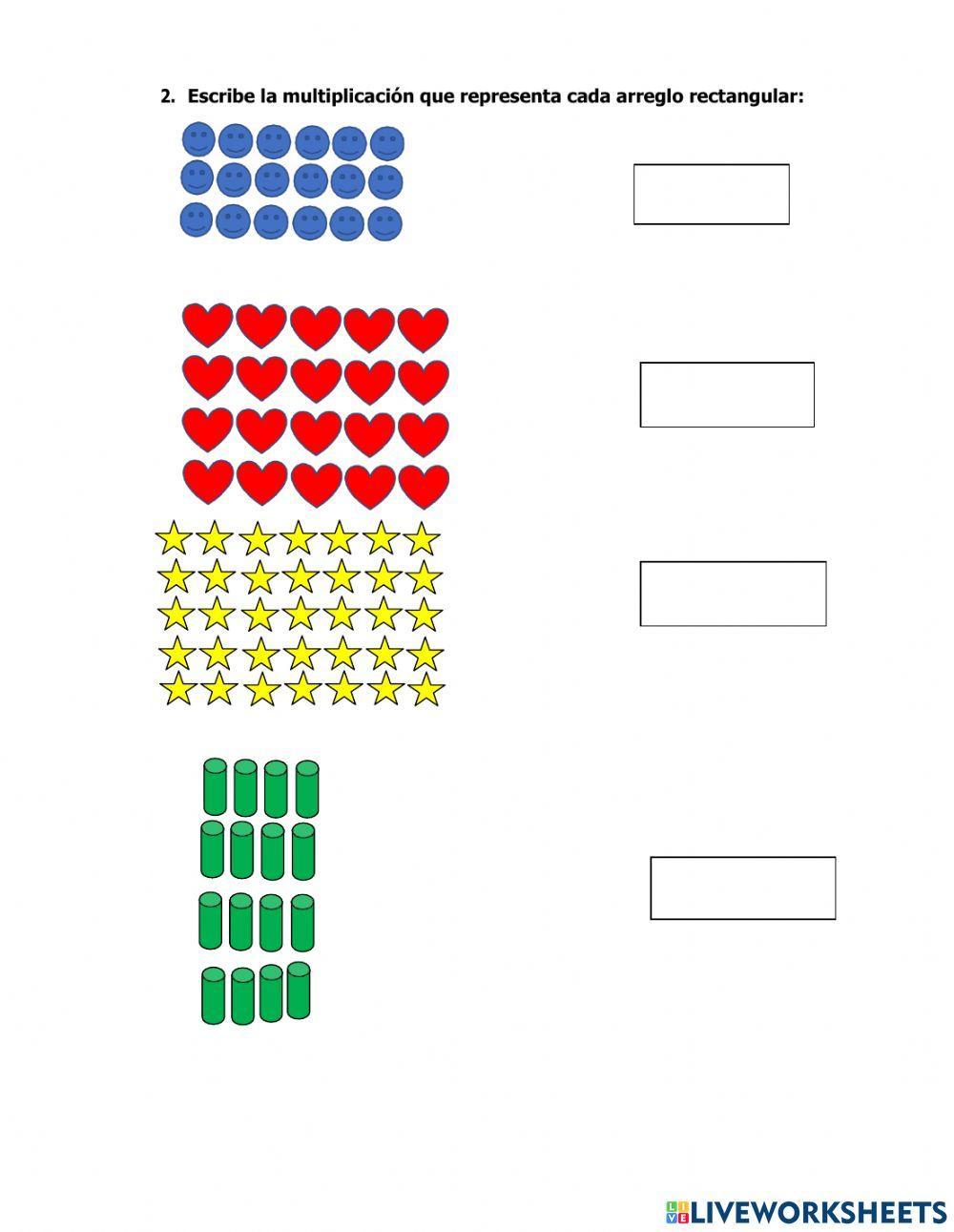 REPRESENTACIÓN GRÁFICA DE MULTIPLICACIONES