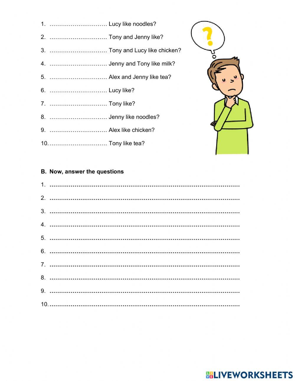 Like-don't like questions