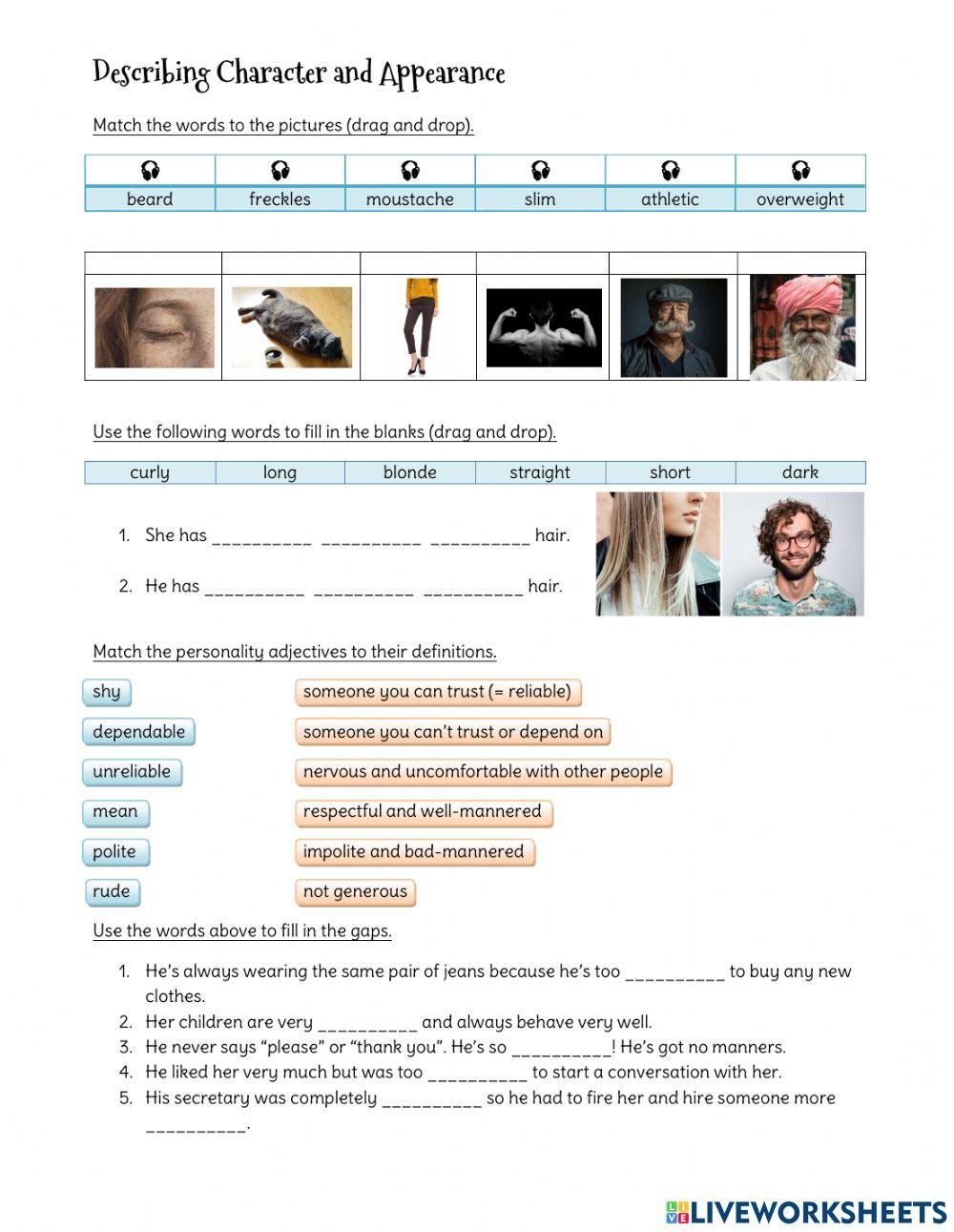 Describing Character and Appearance