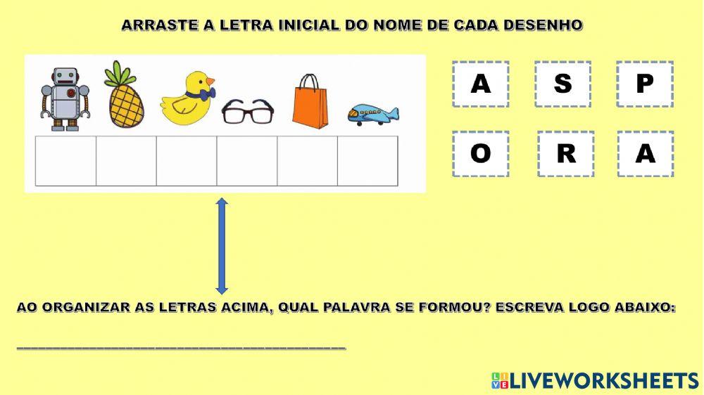 Atividade de letramento