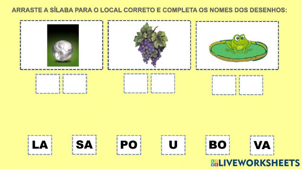 Atividade de letramento