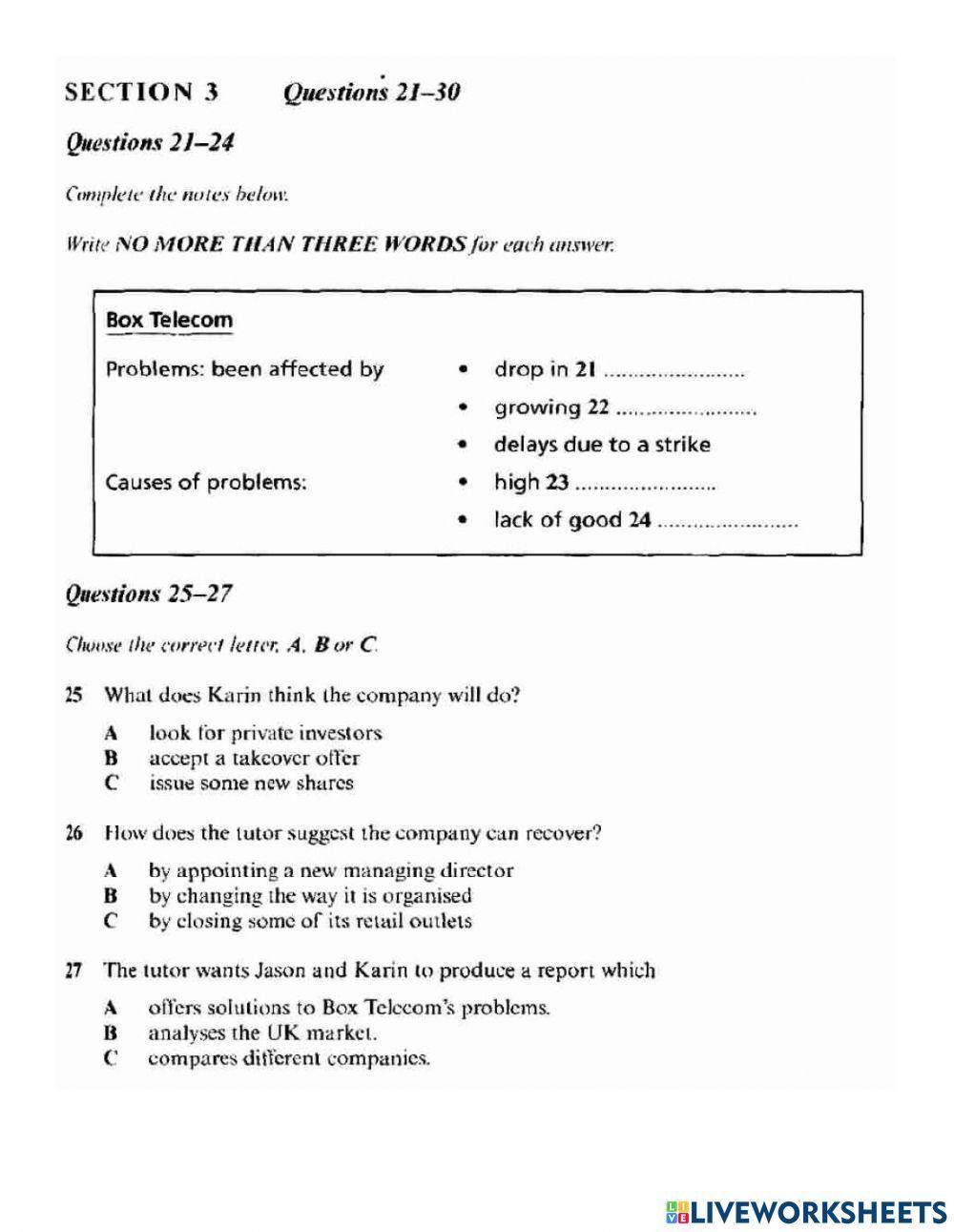 Ielts listening test 4(book 5 part 3)