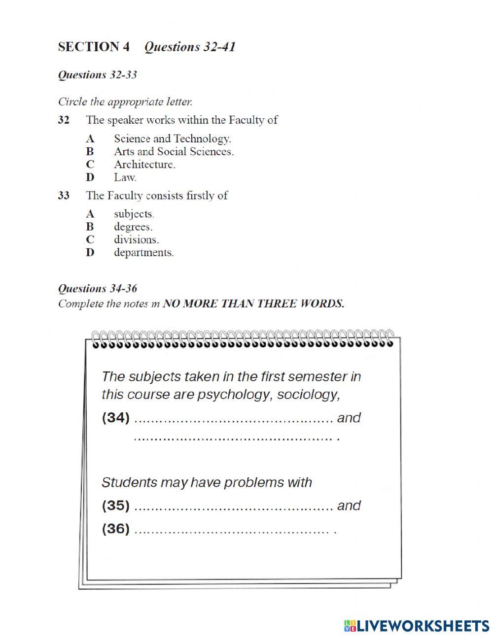 Ielts listening test 1(book 1 part 4)