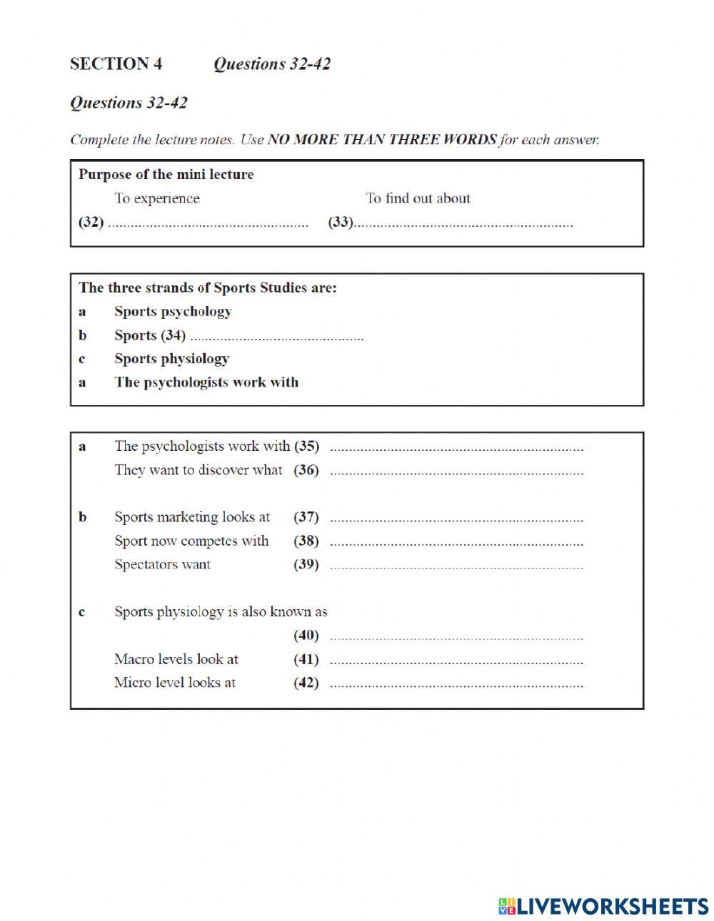 Ielts listening test 4(book 1 part 4)