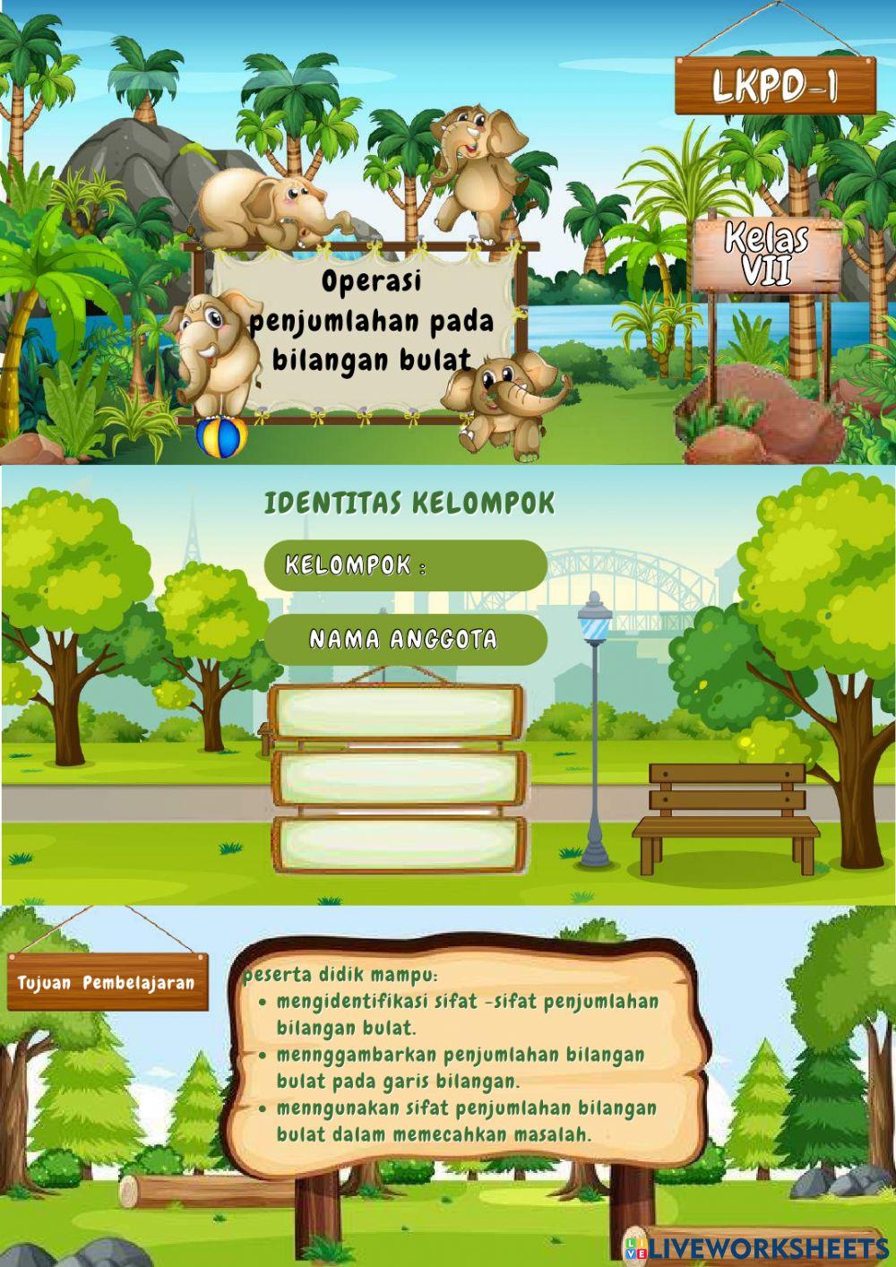 LKPD-1 Penjumlahan Bilangan Bulat
