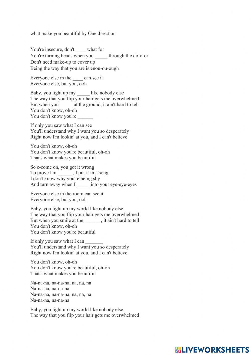 What makes you beautiful