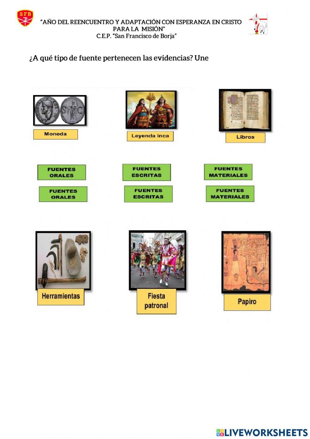 Fuentes de la Historia