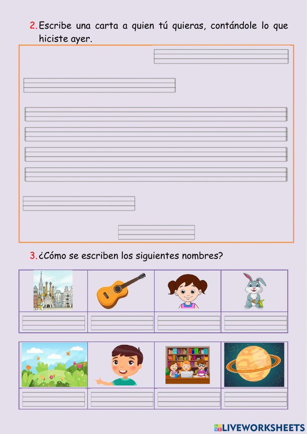 Repaso Lengua mes de marzo